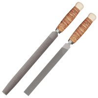 File and Rasp with Birch Bark Handle, 2-Piece Set