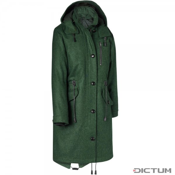 Ladies Loden Parka, Green, Size 46