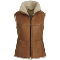 Werner Christ »Kimberly« Werner Christ »Kimberly« Ladies’ Lambskin Vest, Light Brown, Size 44