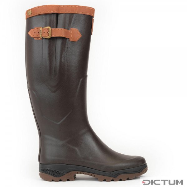 Aigle »Parcours 2 Signature PST« Rubber Boots, Narrow, Brown, Size 37