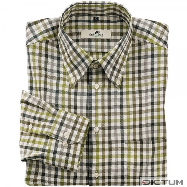 Camicia da uomo, cotone, a quadri, verde/verde oliva/bianco, taglia 44