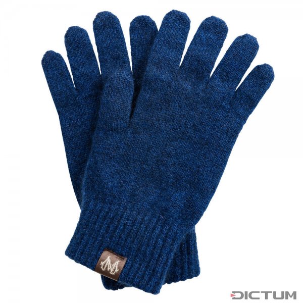 Gloves, Possum Merino, Ink Blue Melange, Size XL