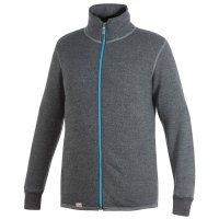 Woolpower Cardigan, Woolpower Cardigan, Grey/Turquoise, 400 g/m², Size S