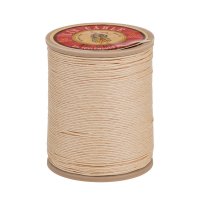 »Fil au Chinois« Waxed Linen Thread, Light Beige, 133 m