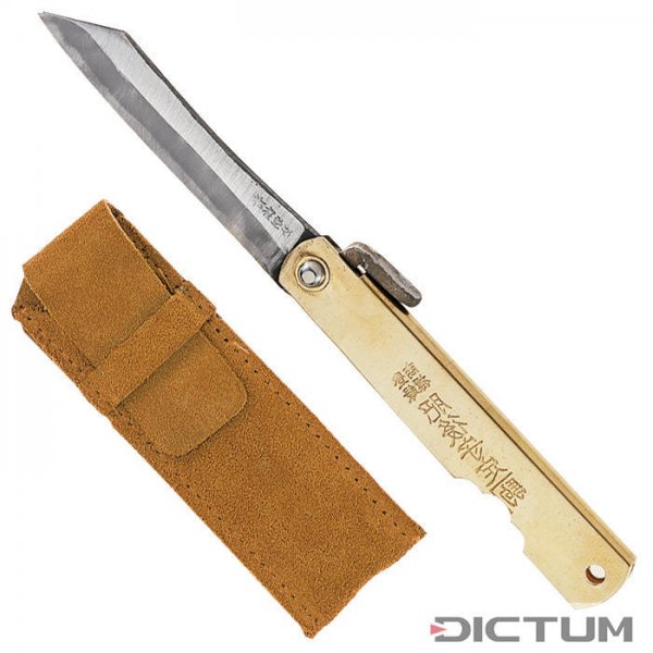 Higonokami Burasu, with Leather Sheath