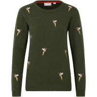 Sweter damski Hartwell Sweter damski Hartwell Amanda, oliwkowy, bażanty, rozmiar S