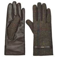 Dubarry, rękawiczki Dubarry, rękawiczki skórzane tweedowe Ballycastle, cykuta, rozmiar L