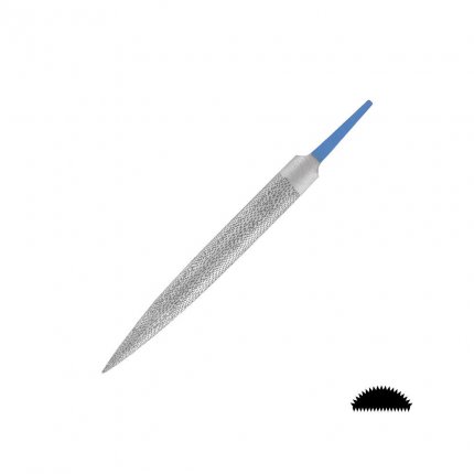 Râpe de précision Herdim demi-ronde, piqué 5, longueur 150 mm