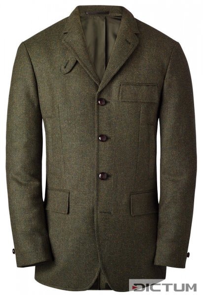 Men's Lovat Tweed Hunting Jacket, Dark Green, Size 52