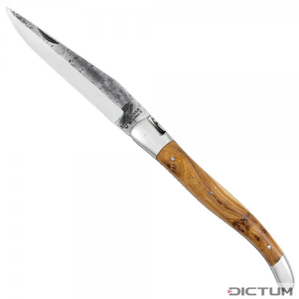 Couteau pliant Laguiole avec croute de forgeage, genévrier