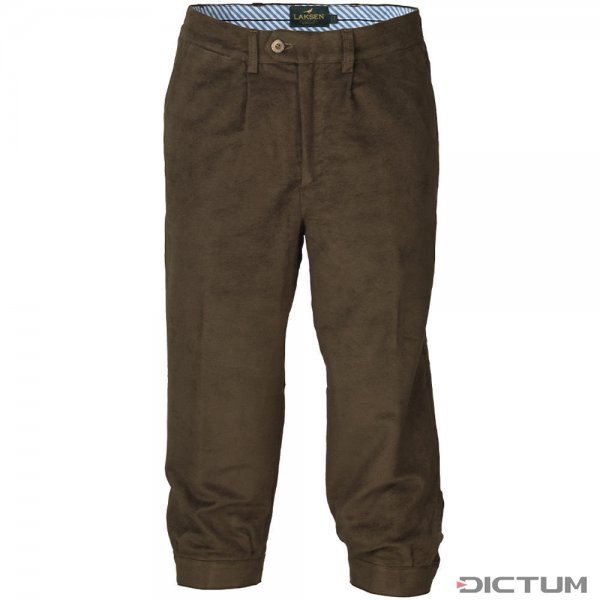 Laksen Herren Kniebundhose Moleskin Belgravia, loden, Größe 48