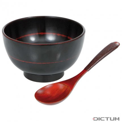 Set Urushi bol et cuillière
