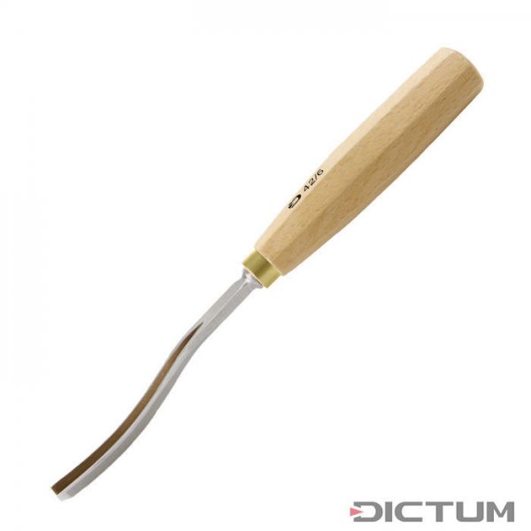 DICTUM Carving Tool, V-Parting Tool, Long Bent 42/6 mm