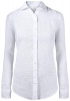 Ladies’ Blouse, Linen, Ladies’ Blouse, Linen, White, Size 36