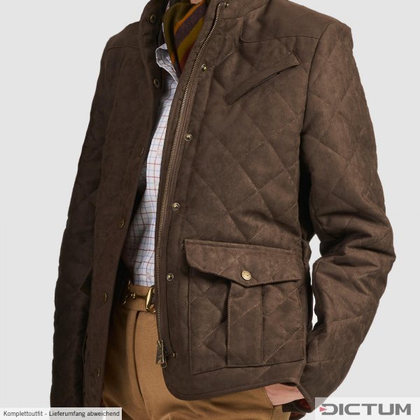 Laksen Ladies Quilted Jacket Hampton Brown Size 34 Dictum