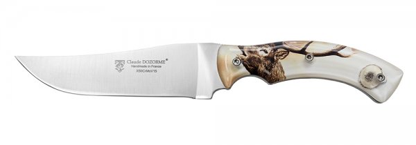 Lovecký nůž Claude Dozorme, motiv jelena