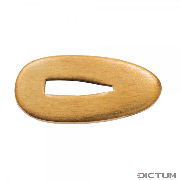 Bolster with Finger Guard, 15 x 31 mm, Brass, Blade Thickness 3.0 mm, V-Slot