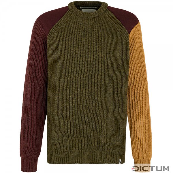 Peregrine »Thomas« Men's Sweater, Olive/Rioja/Wheat, Size M