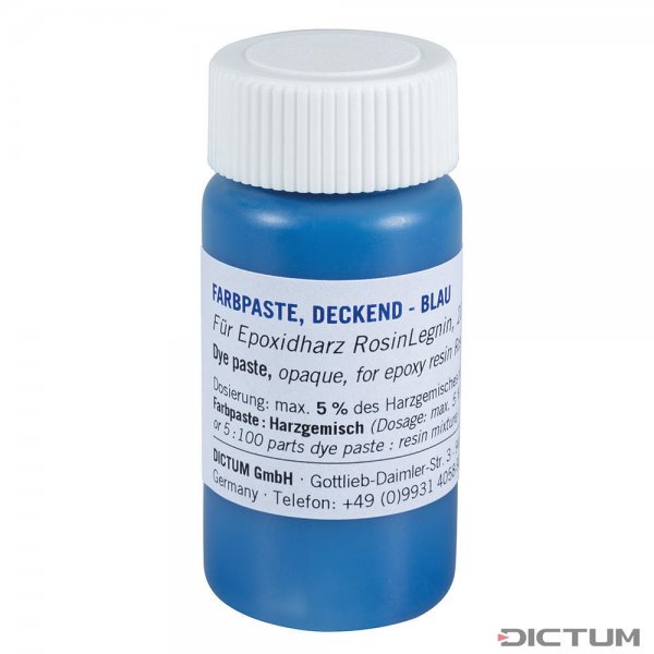 RosinLegnin Farbpaste für Epoxidharz, deckend, blau