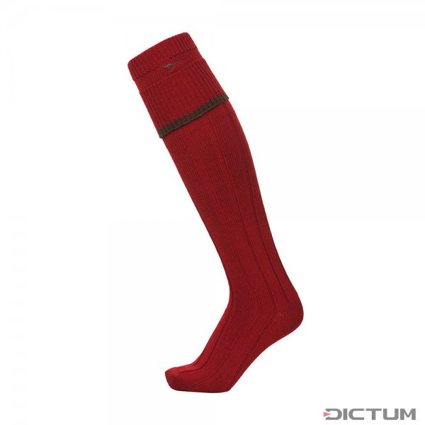 Laksen »Colonial« Knee Highs, Red, Size M