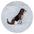 light grey (motif: Beagle)
