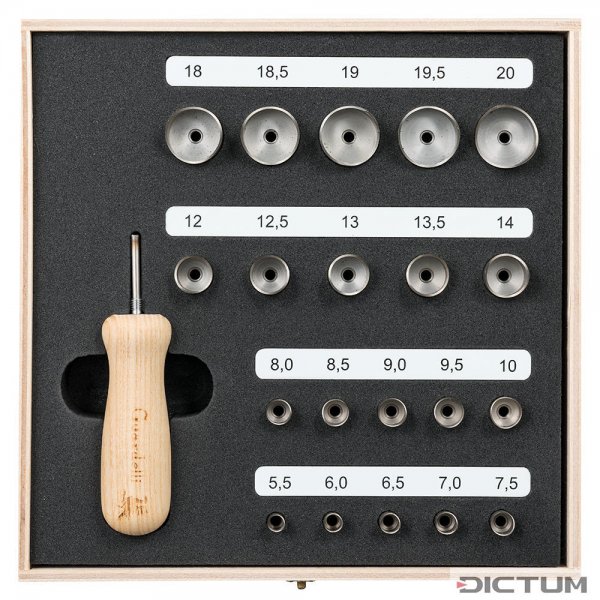 Guardelli F-Hole Drills, 10-piece Set, Violin, Viola, Cello