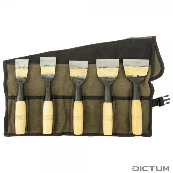 Chinese HSS Wide Chisels, 5-Piece Set