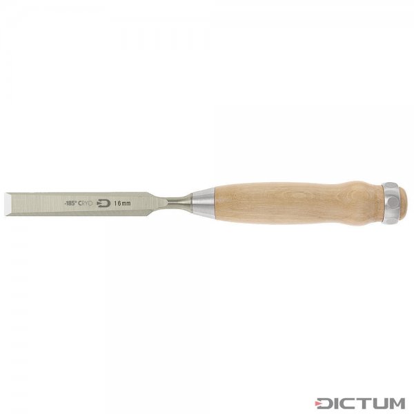 Ciseau à bois DICTUM Cryo, forme longue, largeur de lame 16 mm