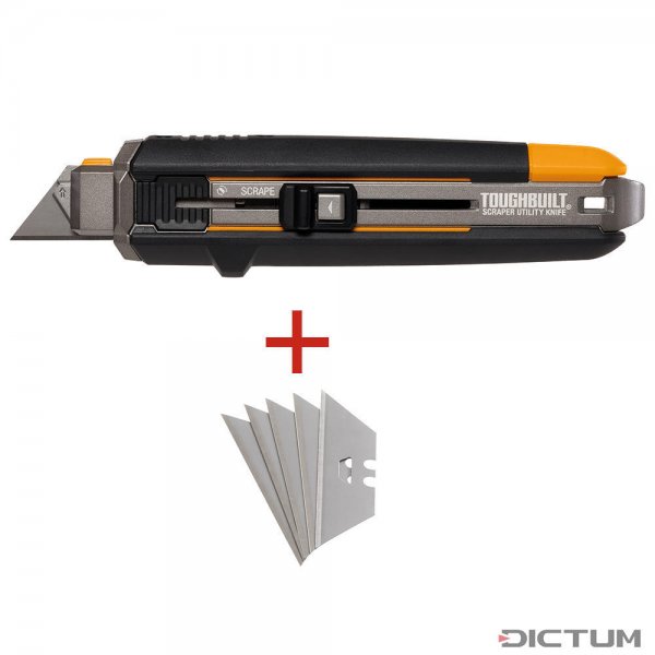 OFFER: ToughBuilt Scraper Utility Knife, 10 Blades