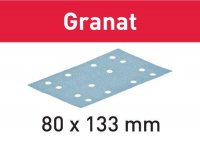 Festool Abrasive sheet STF 80x133 P80 GR/10 Granat, 10 Pieces