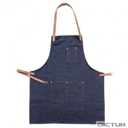 Delantal de taller, estilo denim