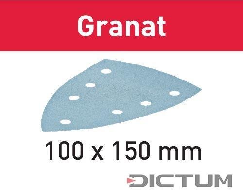 Festool Abrasif STF DELTA/7 P180 GR/100 Granat, 100 pièces