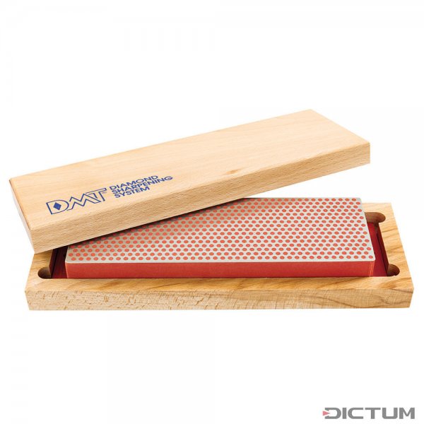 DMT Whetstone 磨刀块，装在实用的木盒中，宽度 67 毫米，精细型