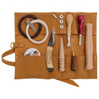 Kit básico de herramientas para el cuero DICTUM, 10 piezas