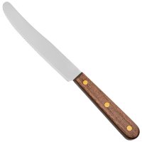 Rustic Cutlery, Acacia, Buckels Table Knife with Serrated Edge