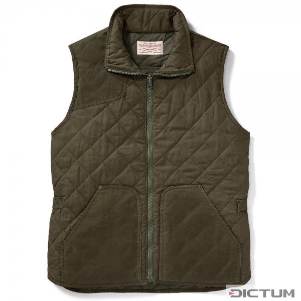 Filson Ladies Quilted Field Vest, Otter Green, XL