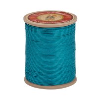 »Fil au Chinois« Waxed Linen Thread, Ocean Blue, 133 m