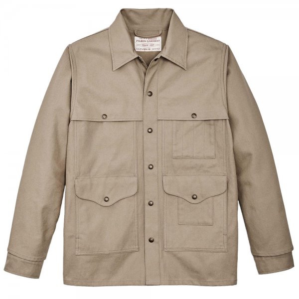 Filson Dry Tin Cruiser Jacket, Gray Khaki, Size XXL