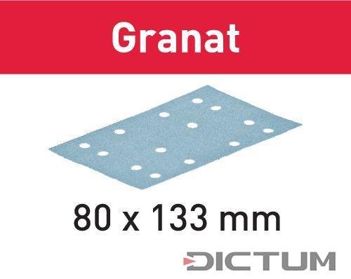 Festool Abrasive sheet STF 80x133 P180 GR/10 Granat, 10 Pieces