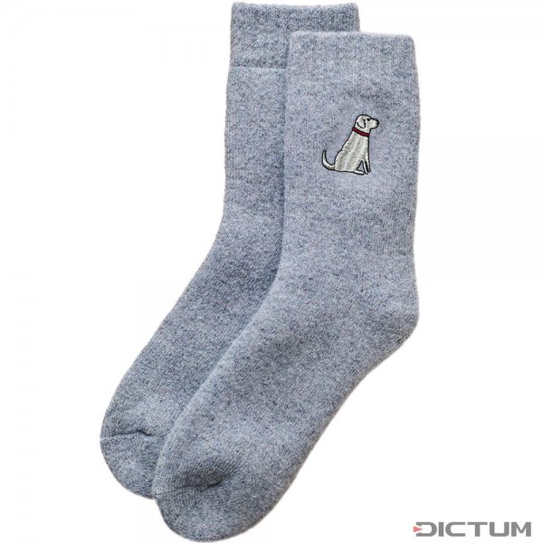 Dog Lover Socks, Yellow Labrador Motif