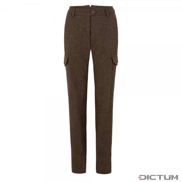 Habsburg »Spiegelsee« Ladies’ Trousers, Mud/Tobacco, Without Corduroy, Size 34
