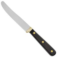 Couverts pour encas » Couverts pour encas » Bois d'ébène «, couteau à casse-croûte/tranchant dentelé