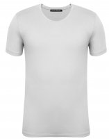 Men’s Crew Neck T-Shirt, Men’s Crew Neck T-Shirt, Bright White, Size S