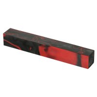 Akrylové prázdné pero, šedé/červené