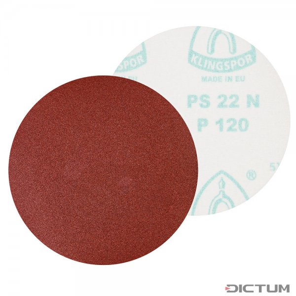 Mole disco a smeriglio in velcro universali Klingspor, Ø 100 mm/10 pz, grana 120