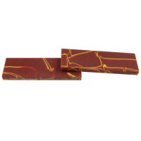 Acrylic Handle Scales, Pair, Red/Yellow