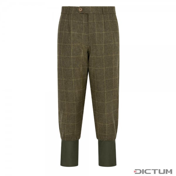 Spodnie męskie ze ściągaczem kolanowym Purdey, lodenowe, forest, rozmiar 56