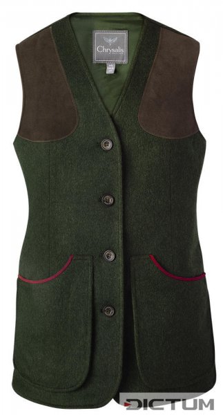 Chrysalis Ladies Shooting Vest, Loden, Size 42