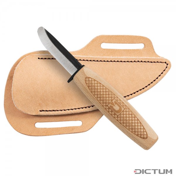 DICTUM Children's Carving Knife, incl. »Crossdraw« Leather Sheath