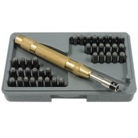 Schlagstempel-Set mit 26 Schlagstempel-Set mit 26 Buchstaben und Zahlen